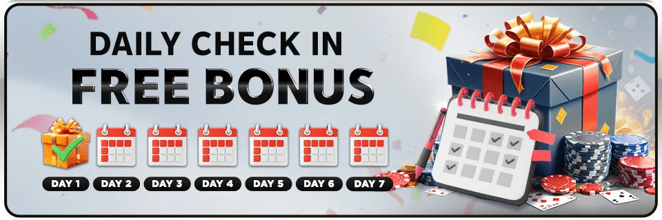 Daily check-in reward table